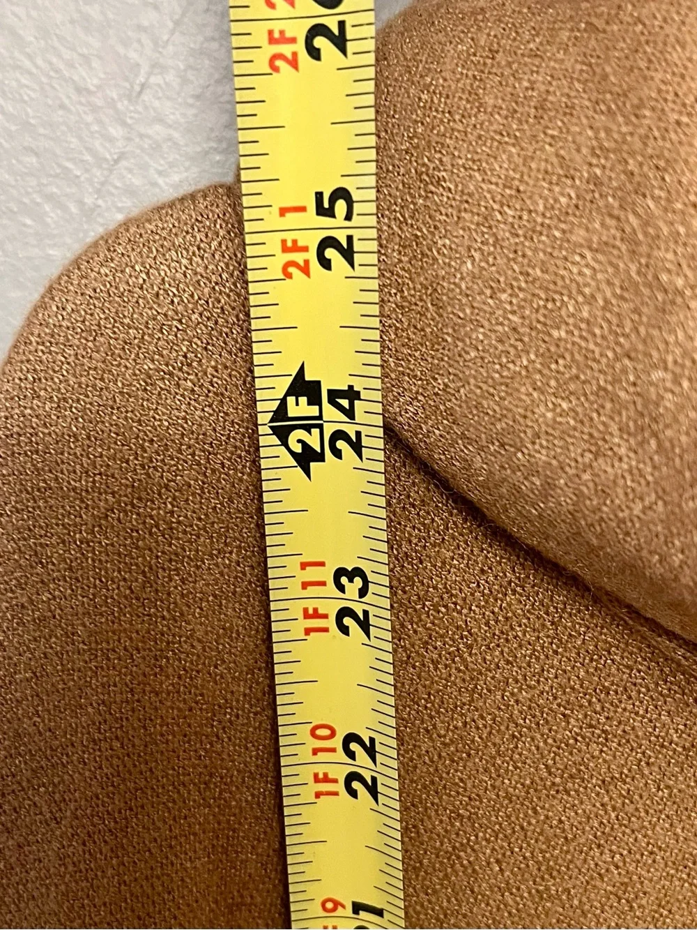 Boho Chic Camel Color Soft Sweater W/ Button Accents & Cowl Neck Size Medium